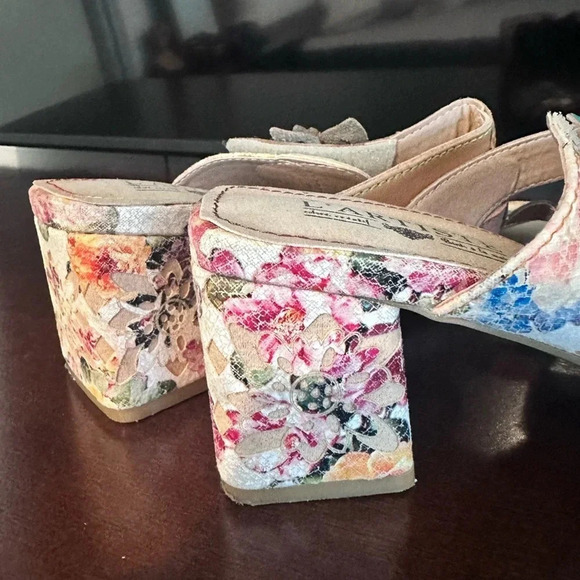 Spring Step L'Artiste Multicolor Floral Izetru Slide Sandal Shoes Size 8.5 - Picture 10 of 11